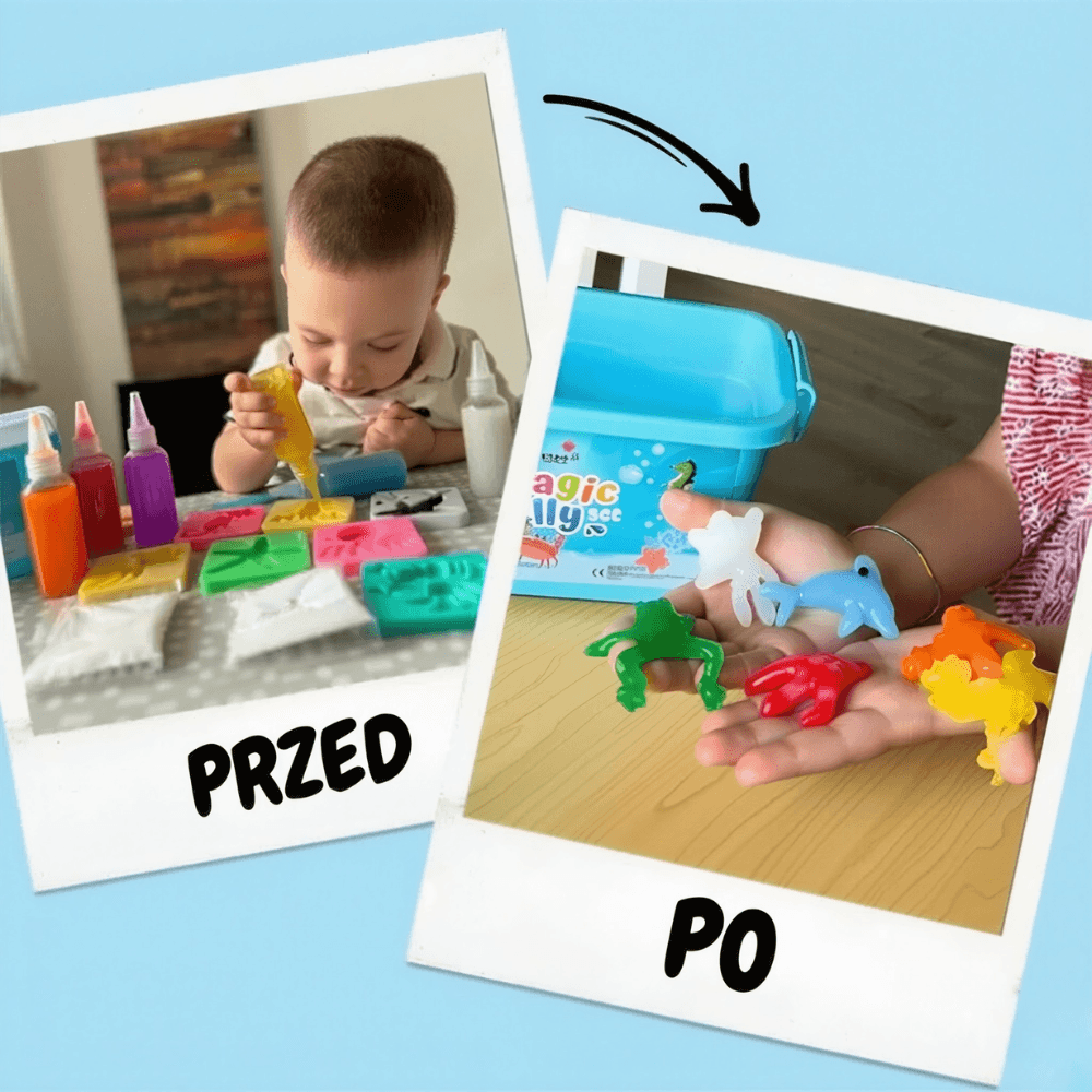 WodneStworki - Kreatywny zestaw 30 elementów  DIY do tworzenia pływających zwierząt w wodzie