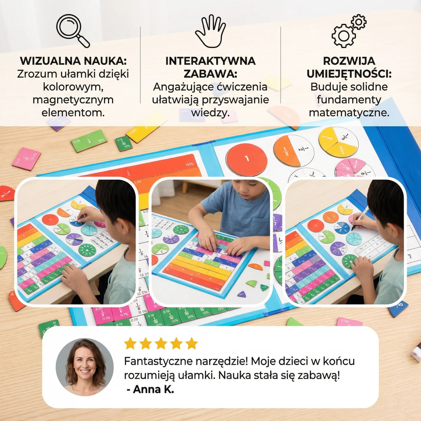 Rozumek - Nauka ułamków oparta na zrozumieniu i zabawie