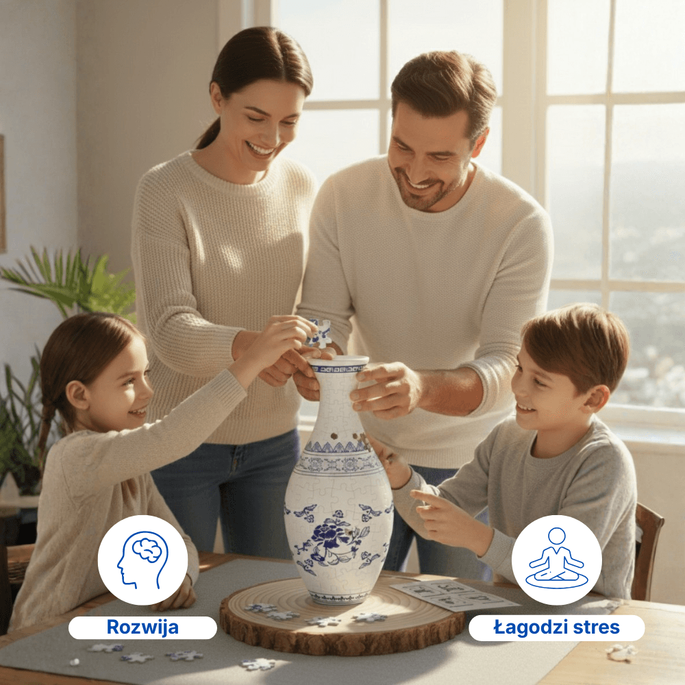 Vaséa - stwórz własny wazon z puzzli krok po kroku